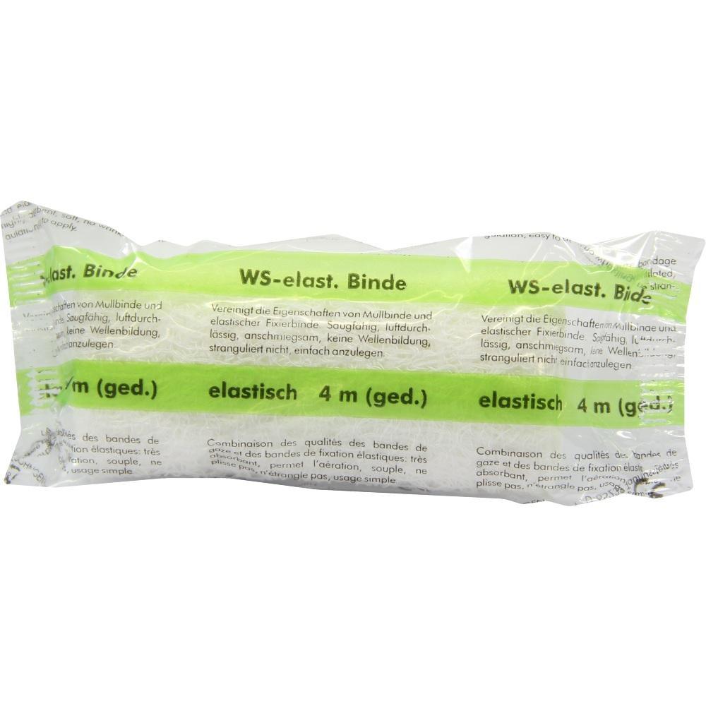 Eine elastische Binde in einer durchsichtigen Verpackung.