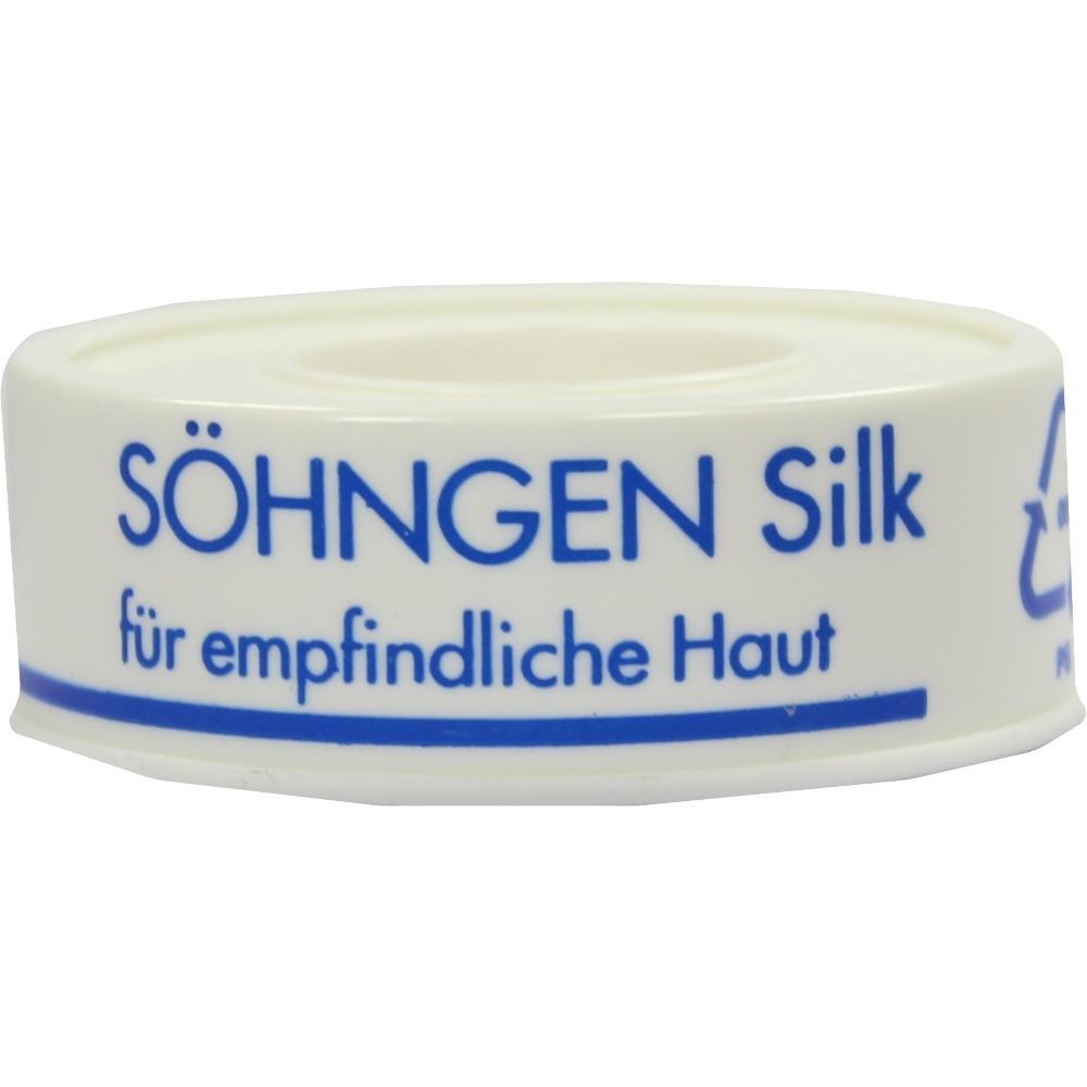 Eine Rolle weißes Klebeband mit blauer Aufschrift für empfindliche Haut.