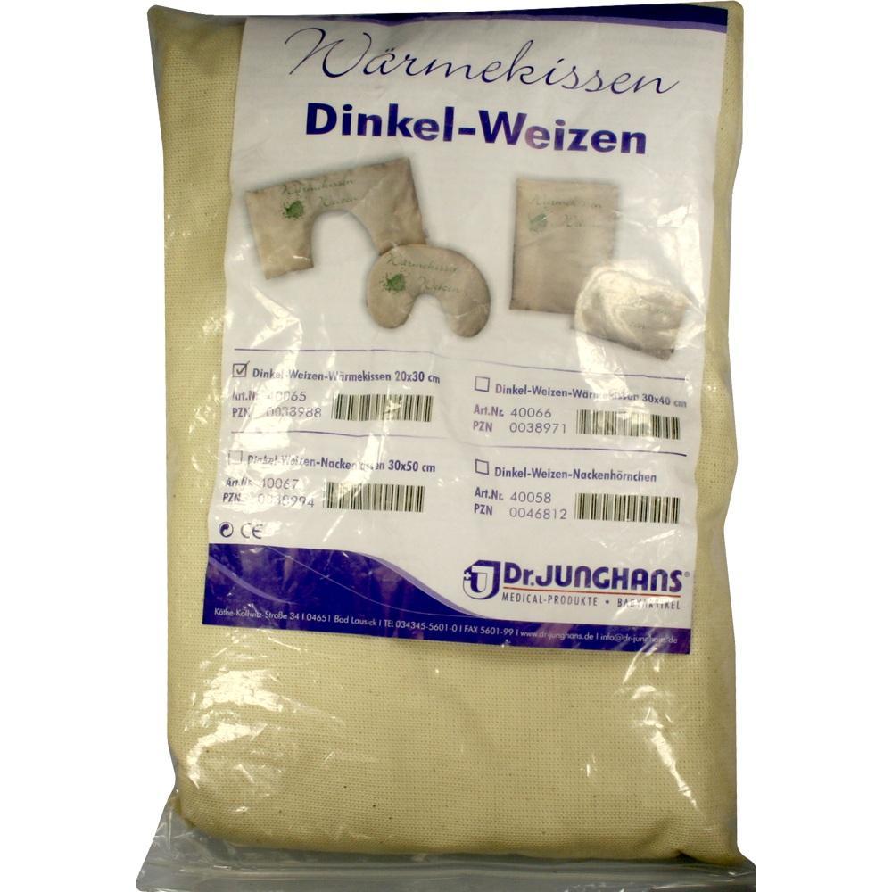 Verpackung von Dinkel-Weizen-Wärmekissen der Marke Dr. Junghans.