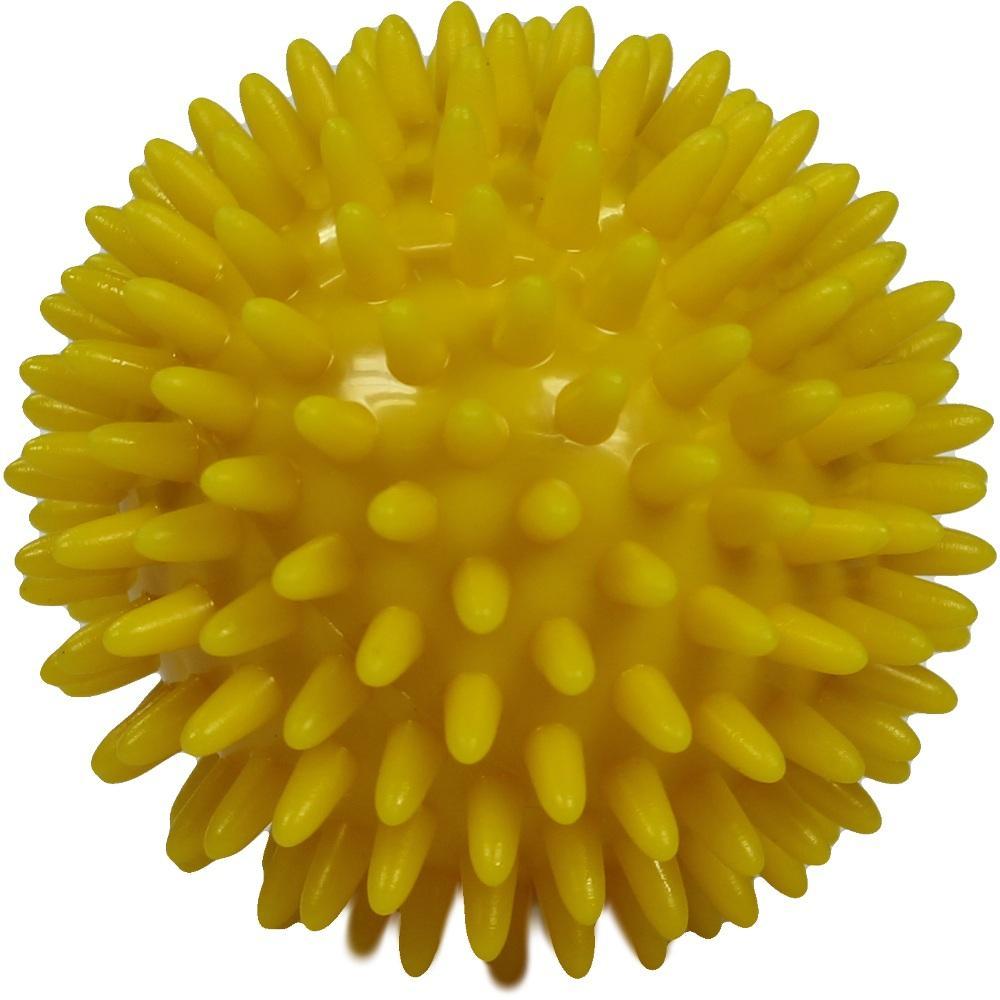 Gelber Igelball mit vielen weichen Noppen.