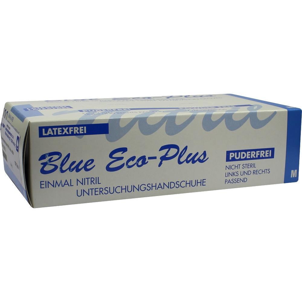 Eine Schachtel mit blauen, latexfreien Einweghandschuhen aus Nitril.