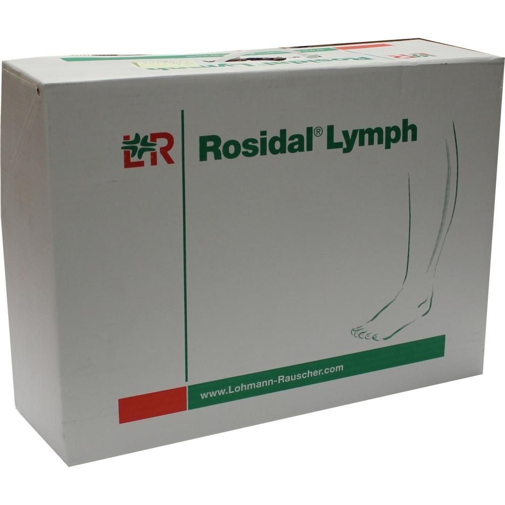 Eine wei&szlig;e Box mit der Aufschrift "Rosidal Lymph" und einer Zeichnung von Beinen.