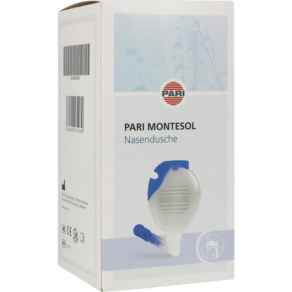 Eine Verpackung f&uuml;r eine Nasendusche von Pari Montesol.