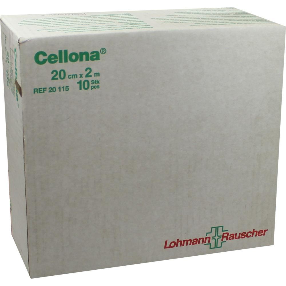 Ein wei&szlig;er Karton mit der Aufschrift "Cellona" und "Lohmann & Rauscher".