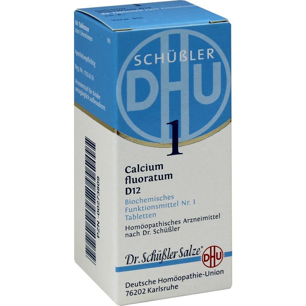 Packung mit Schüßler-Salzen Nr. 1 Calcium fluoratum D12.