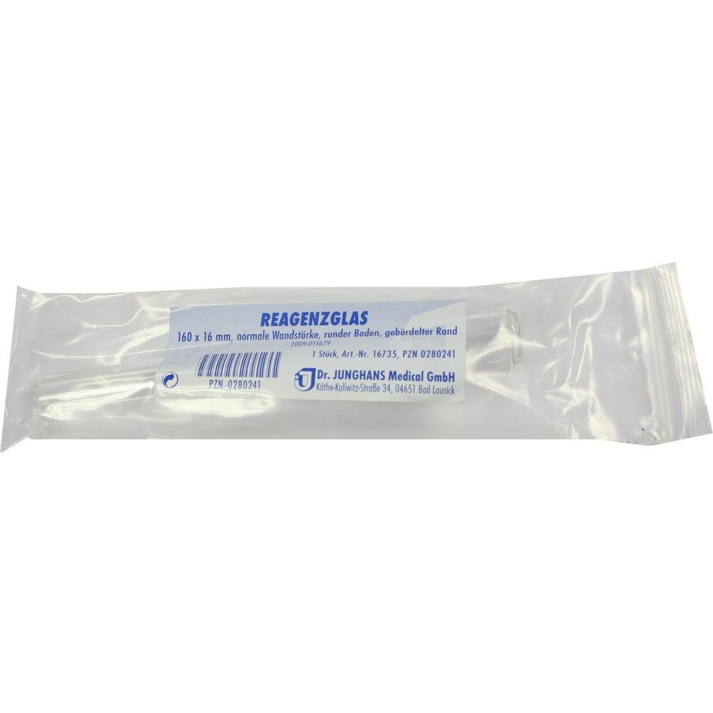 Ein Reagenzglas ist in einer durchsichtigen Plastikverpackung eingeschweißt.