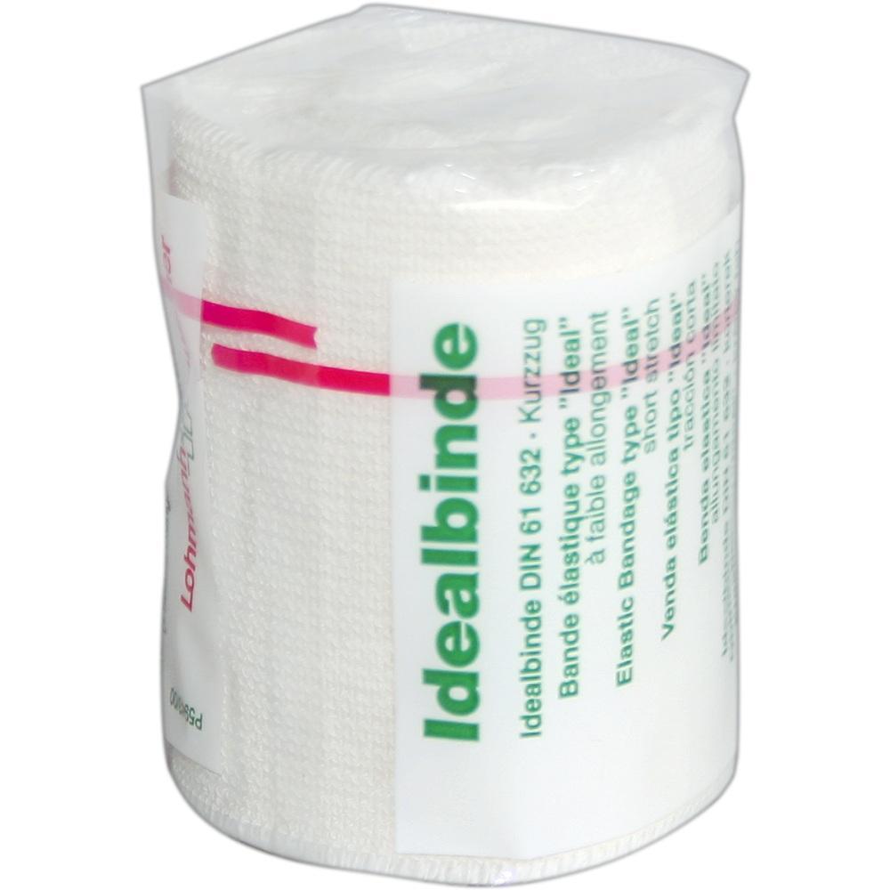 Eine wei&szlig;e elastische Binde, genannt Idealbinde, ist in Plastik eingewickelt.