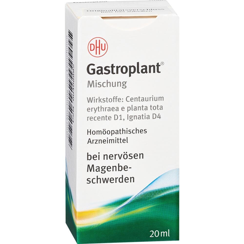 Weiße Verpackung eines homöopathischen Mittels für nervöse Magenbeschwerden.