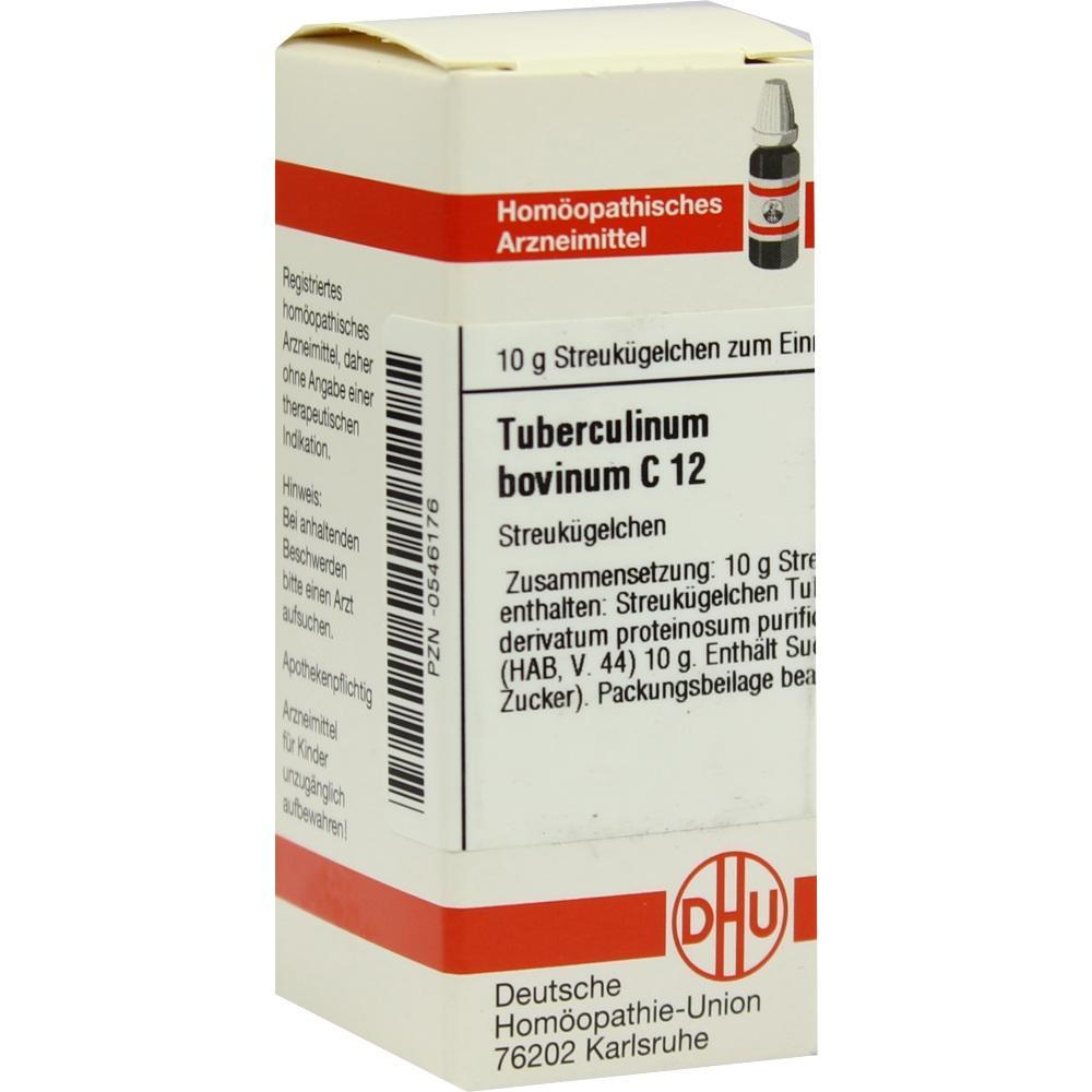 Schachtel mit homöopathischem Arzneimittel namens Tuberculinum bovinum C 12.