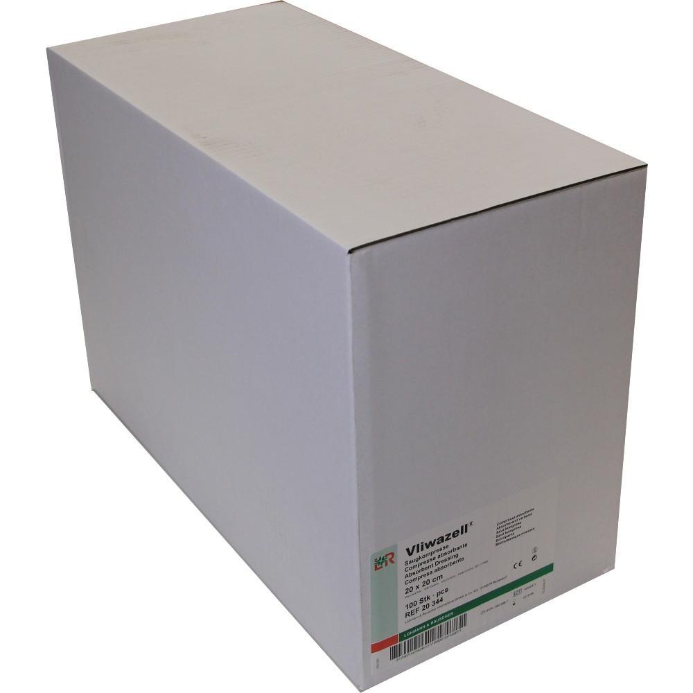 Ein gro&szlig;er, wei&szlig;er Karton mit einem Etikett vorne.