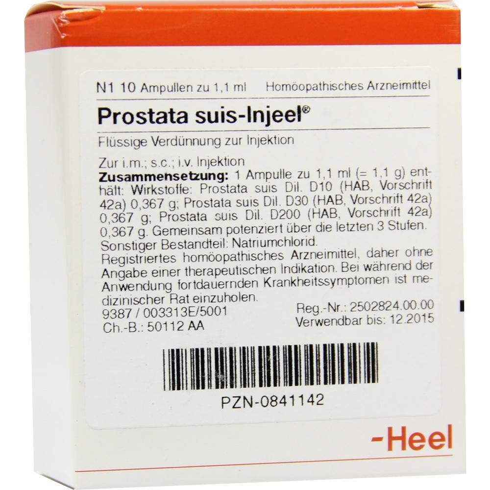 Verpackung eines homöopathischen Arzneimittels für Injektionen.