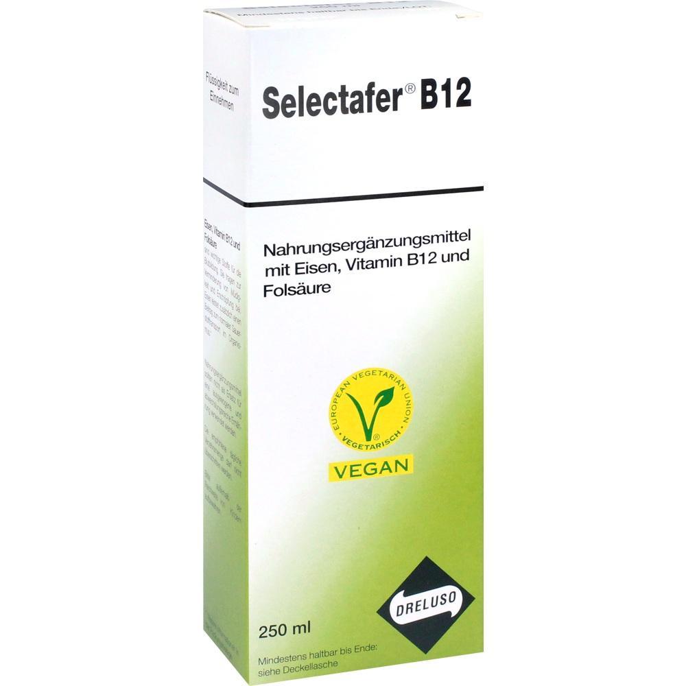 Eine Verpackung mit veganem Nahrungserg&auml;nzungsmittel f&uuml;r Eisen und Vitamin B12.