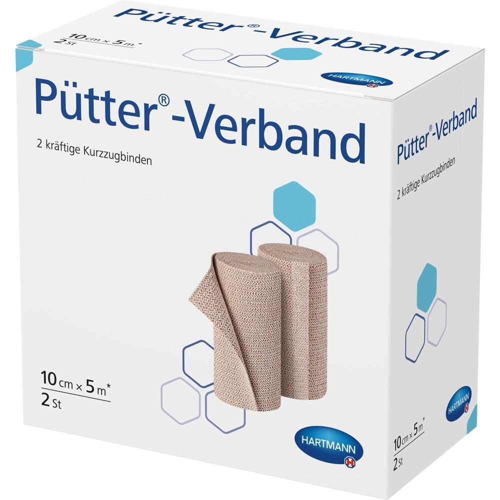 Eine Verpackung mit zwei elastischen Binden, genannt P&uuml;tter-Verband.