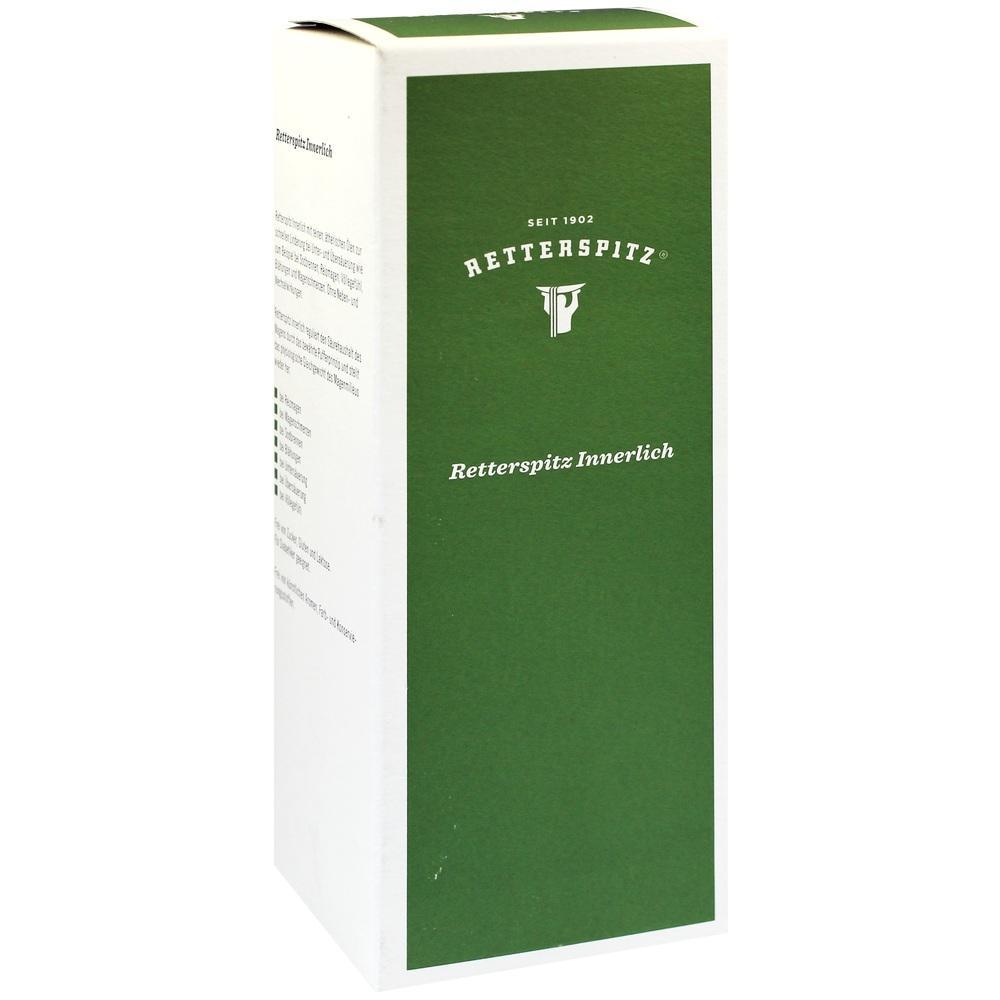 Eine grüne Verpackung mit der Aufschrift "Retterspitz Innerlich".