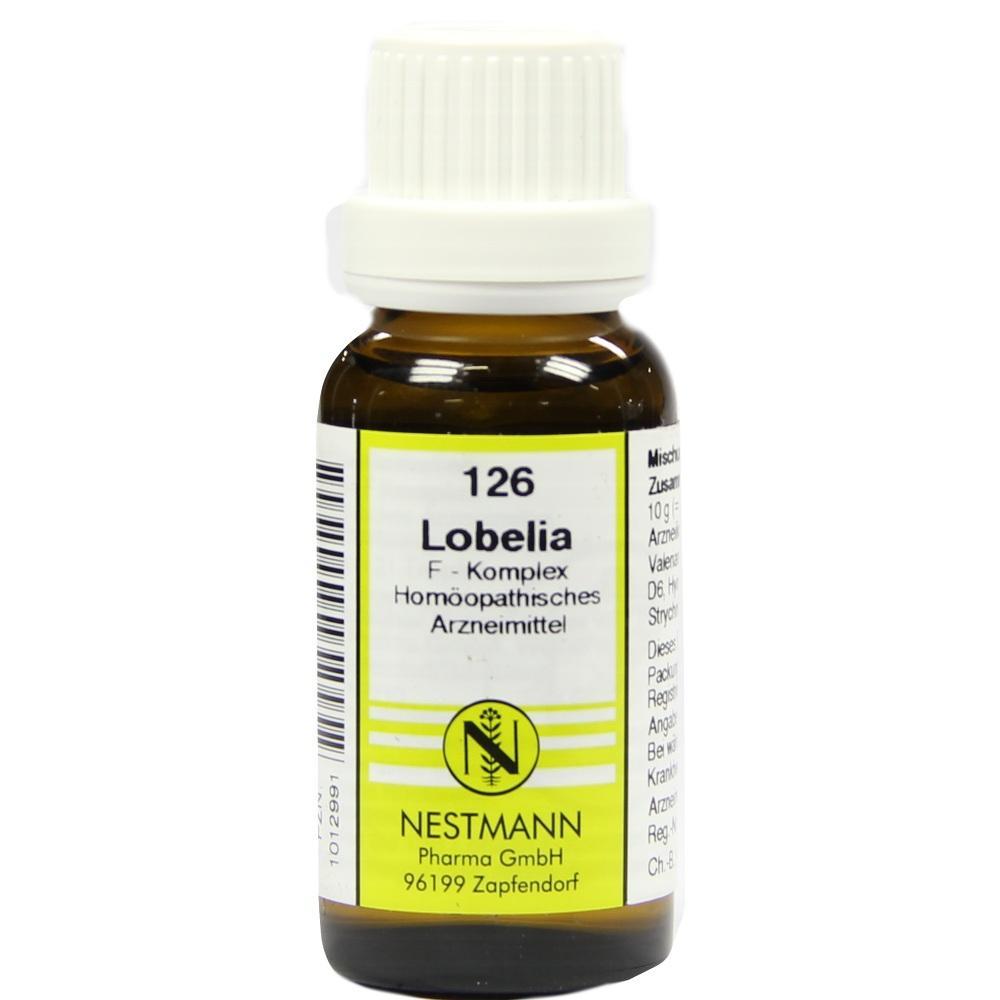 Kleine braune Flasche mit wei&szlig;em Etikett und Schraubverschluss.