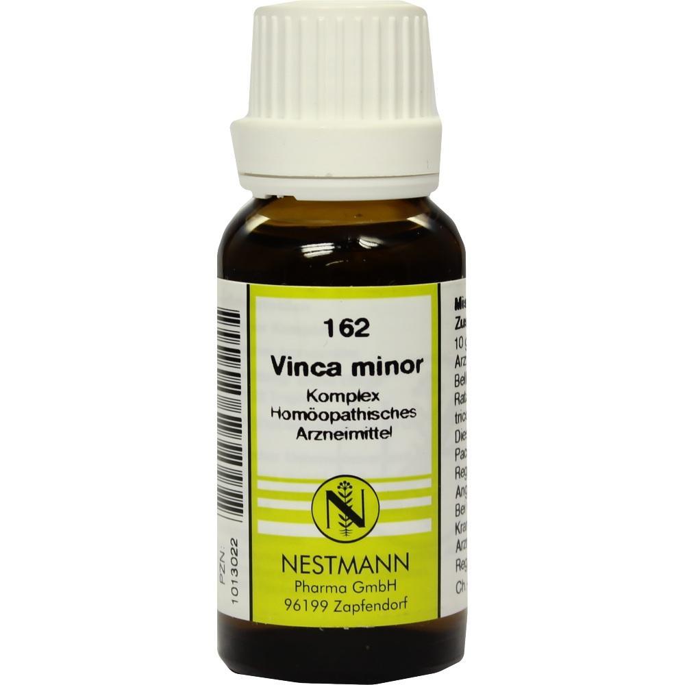 Braune Glasflasche mit wei&szlig;em Deckel und gelbem Etikett f&uuml;r ein hom&ouml;opathisches Arzneimittel.