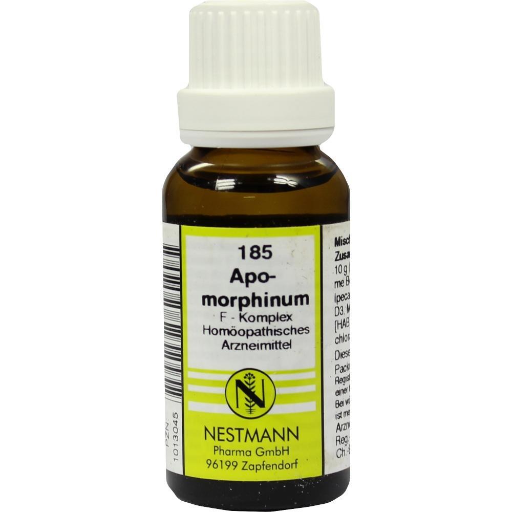 Braunes Fl&auml;schchen mit hom&ouml;opathischem Arzneimittel und wei&szlig;em Deckel.