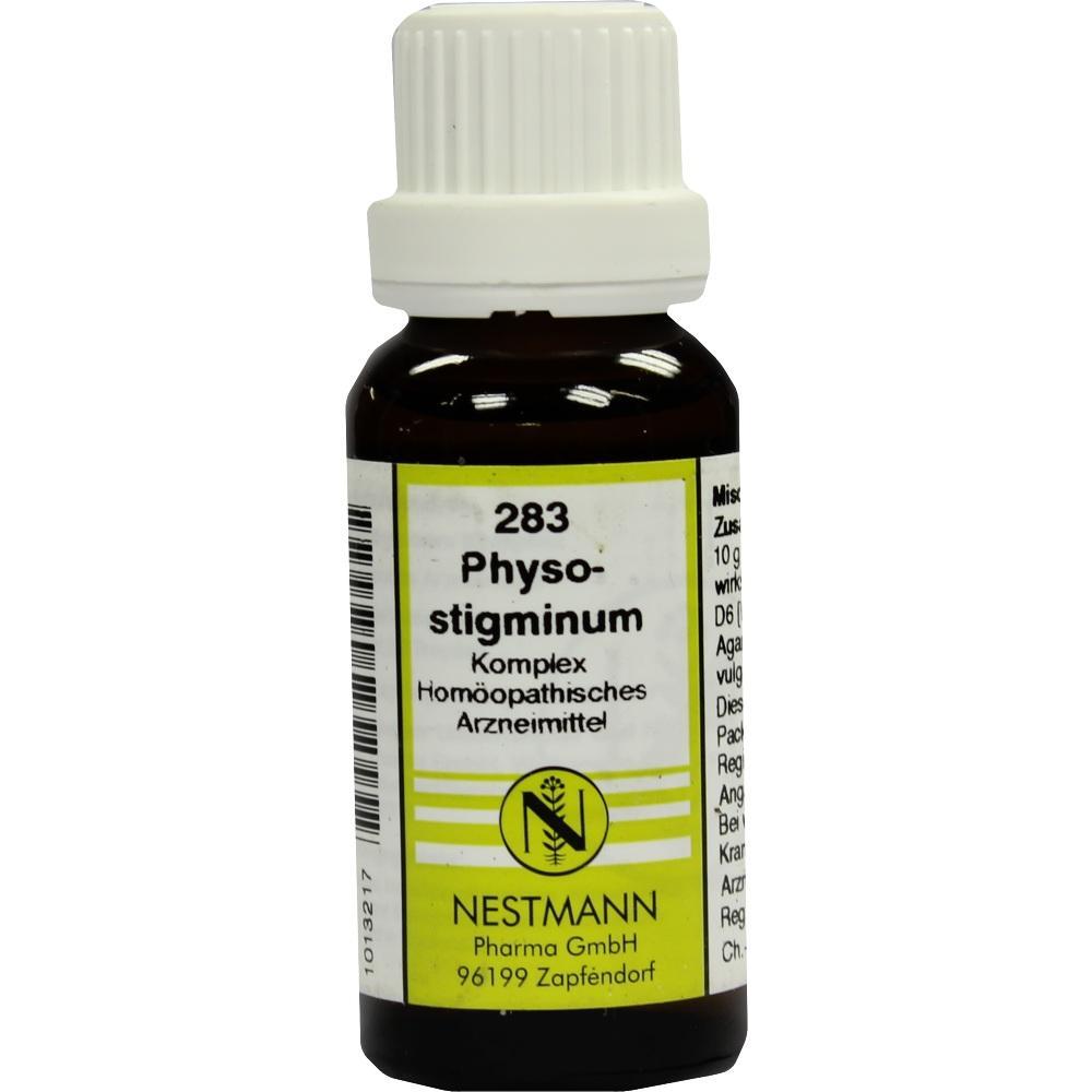 Braunes Glasfläschchen mit weißem Deckel und gelbem Etikett für homöopathisches Mittel.