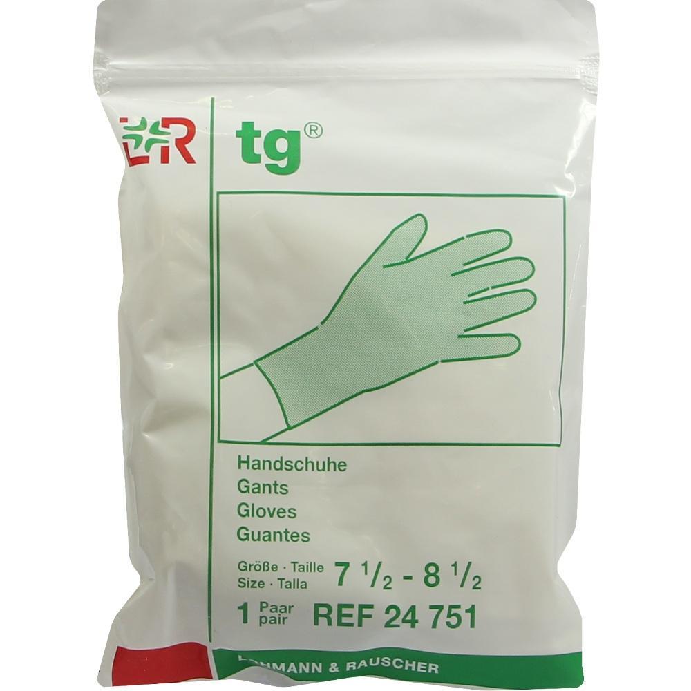 Die Verpackung zeigt ein Paar Handschuhe in der Gr&ouml;&szlig;e 7 1/2 - 8 1/2.