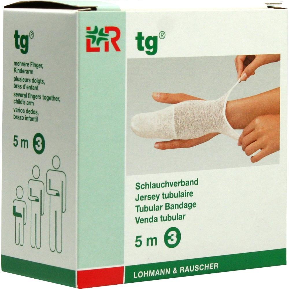 Eine Packung mit einem Schlauchverband f&uuml;r Finger oder Kinderarm wird gezeigt.