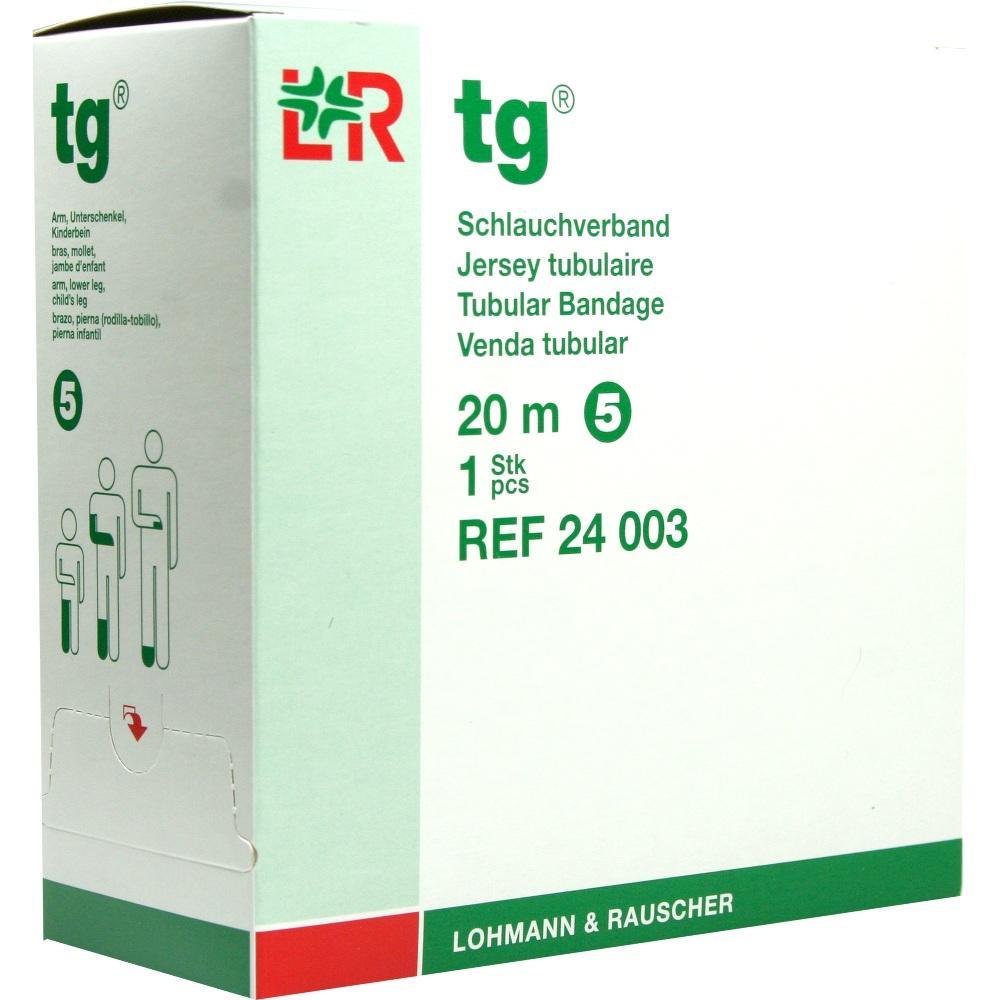 Verpackung eines Schlauchverbands der Marke Lohmann & Rauscher.