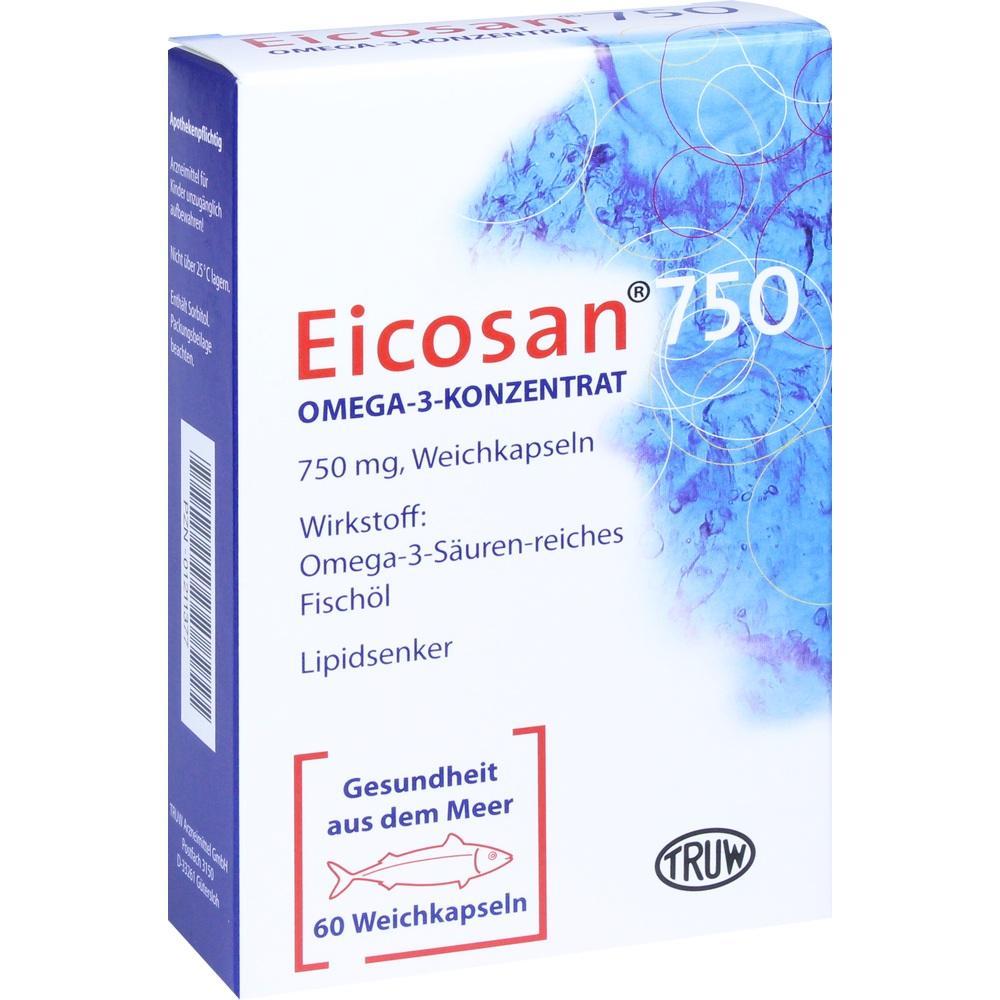 Eine Verpackung von Omega-3-Weichkapseln mit Fischöl-Konzentrat.