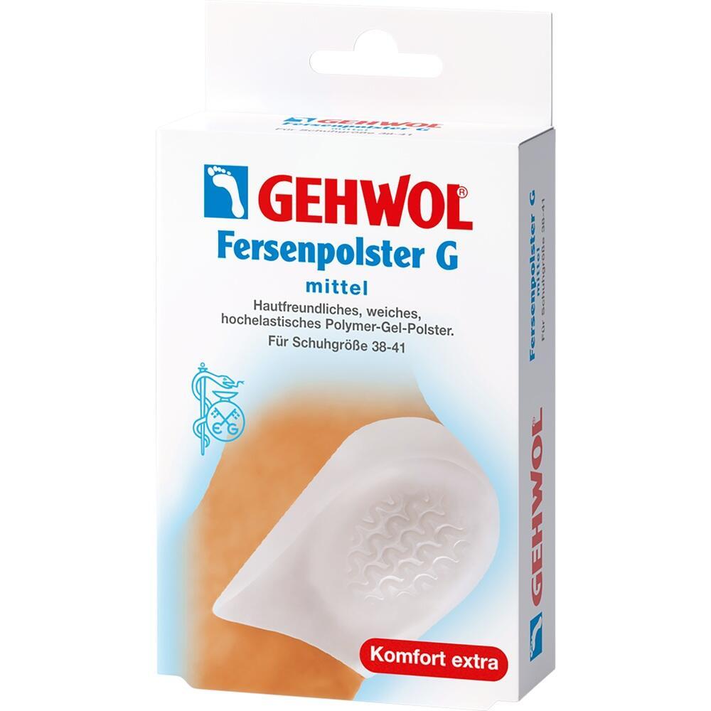 Verpackung von Gehwol Fersenpolster für Schuhgröße 38-41.