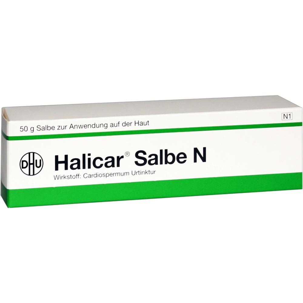 Die Halicar Salbe N ist eine Creme zur Hautanwendung.