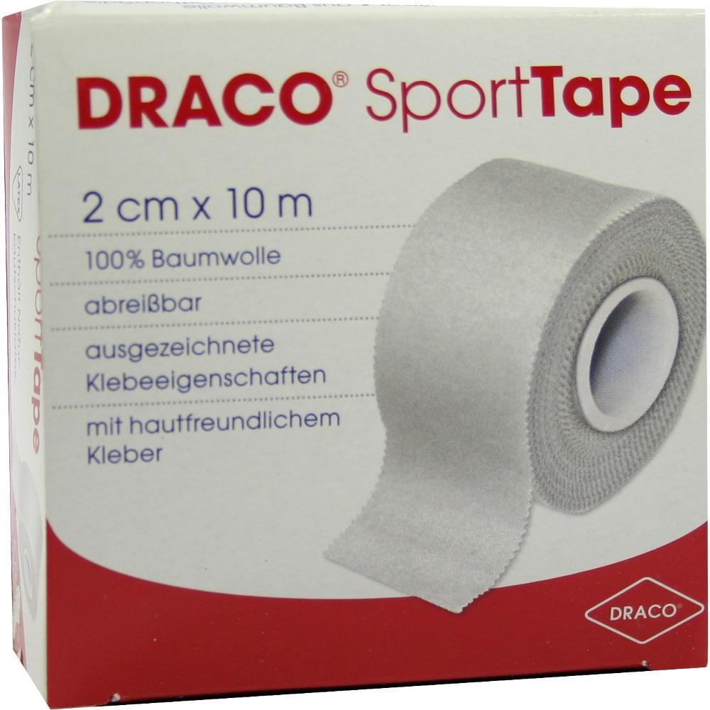 Eine Packung SportTape aus Baumwolle mit einem abgebildeten Tape-Rolle.