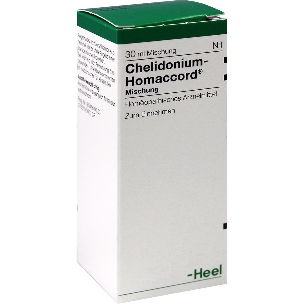 Grüne und weiße Verpackung eines homöopathischen Arzneimittels zum Einnehmen.