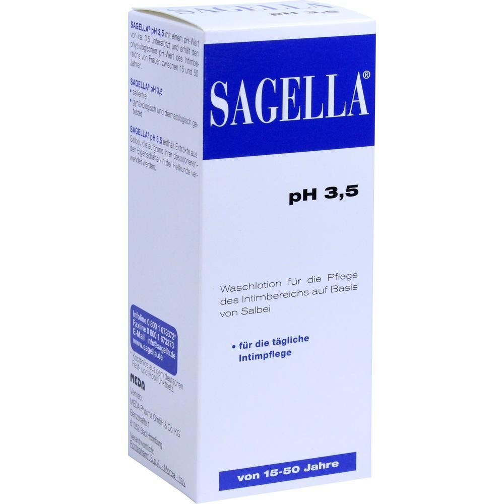 Eine Lotion-Packung für Intimpflege mit pH 3,5 von Sagella.