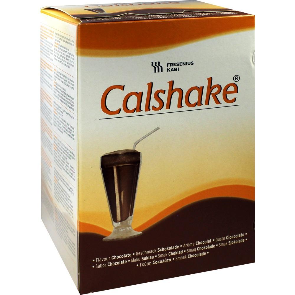 Eine Packung mit Calshake-Schokoladengetr&auml;nk.