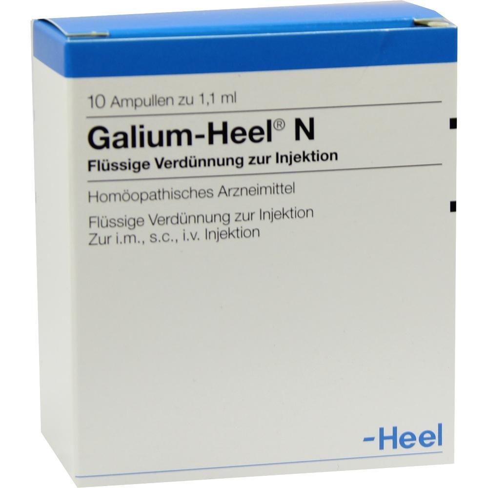 Eine Medikamentenverpackung für homöopathische Injektionslösung.
