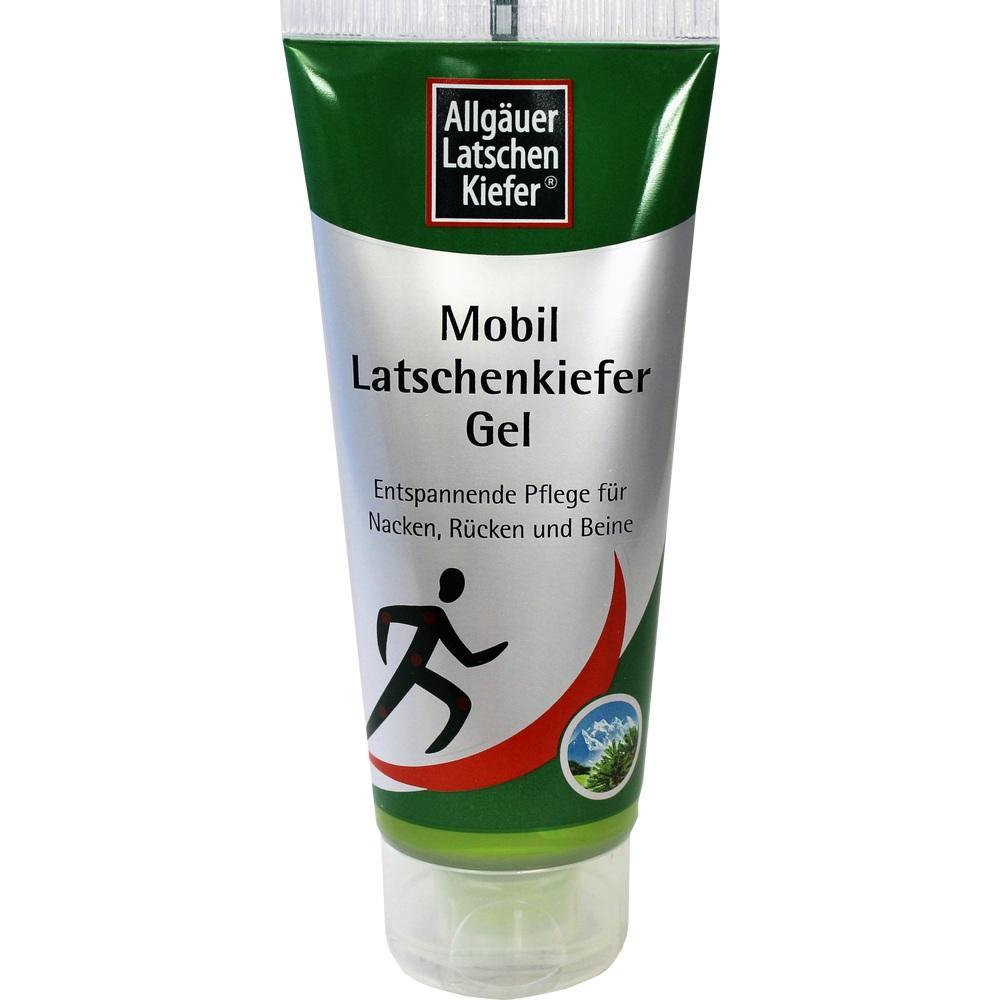 Tube mit Latschenkiefer-Gel zur Pflege von Nacken, Rücken und Beinen.