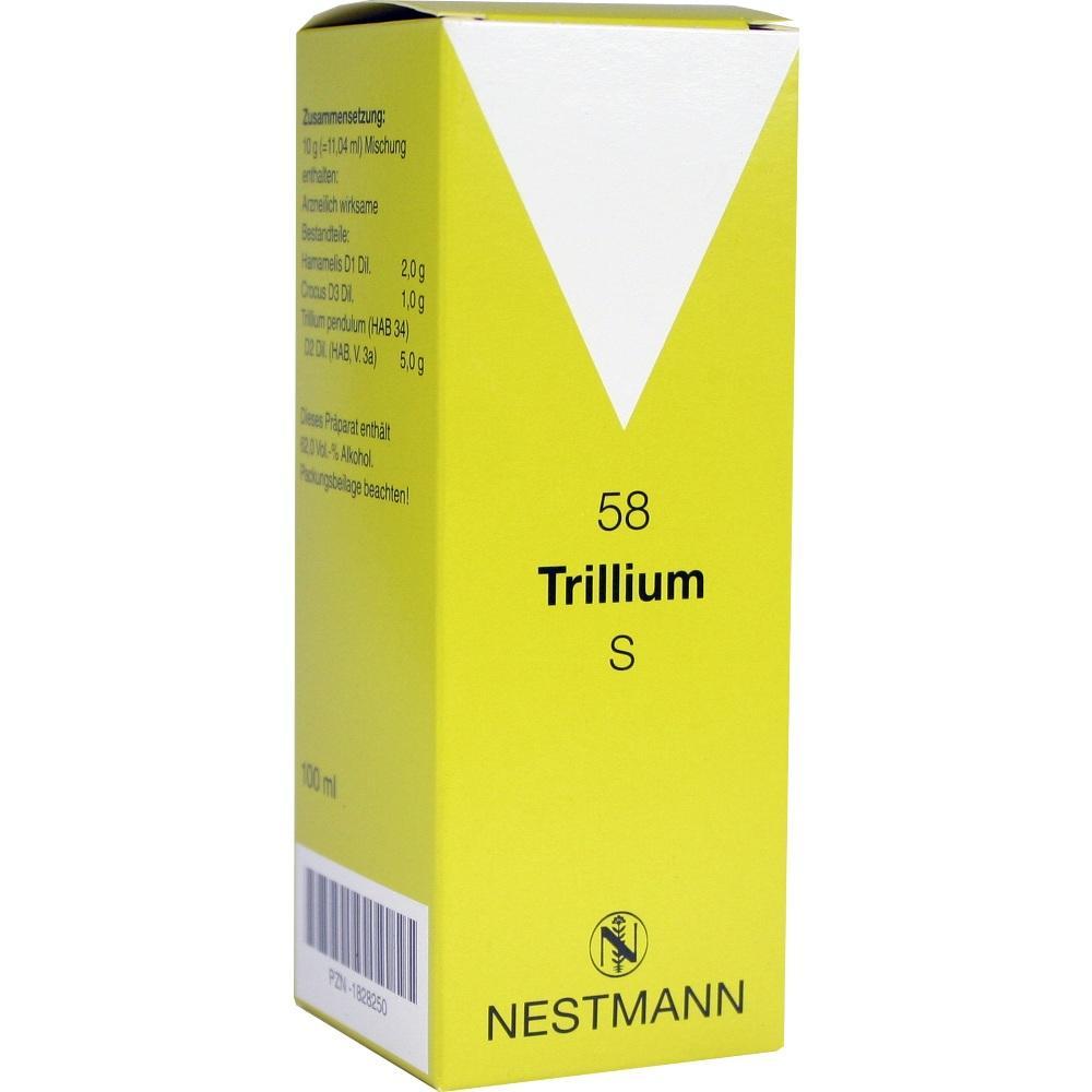Gelbe Verpackung mit der Aufschrift "Trillium S" von Nestmann.