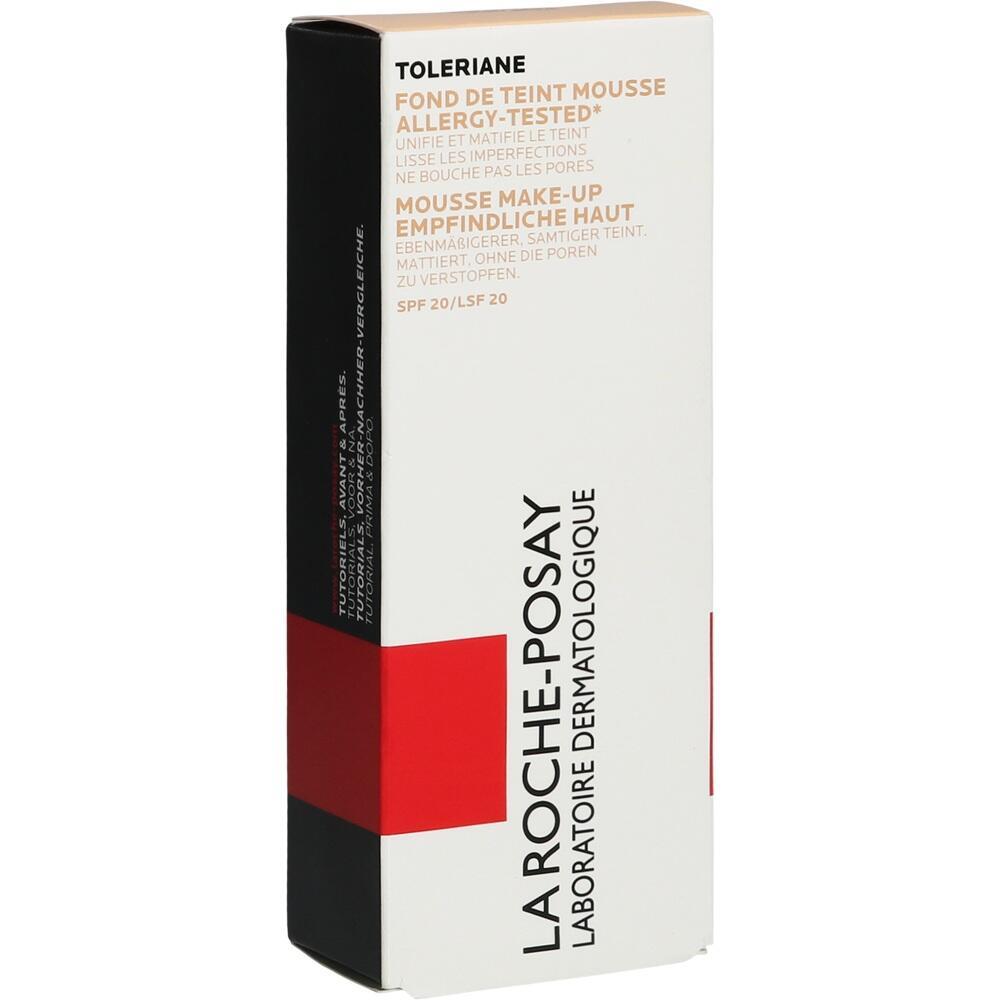 Eine Packung von La Roche-Posay Mousse-Make-up f&uuml;r empfindliche Haut.