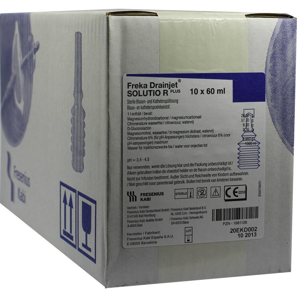 Ein Karton mit Informationen &uuml;ber eine sterile Blasen- und Kathetersp&uuml;ll&ouml;sung.