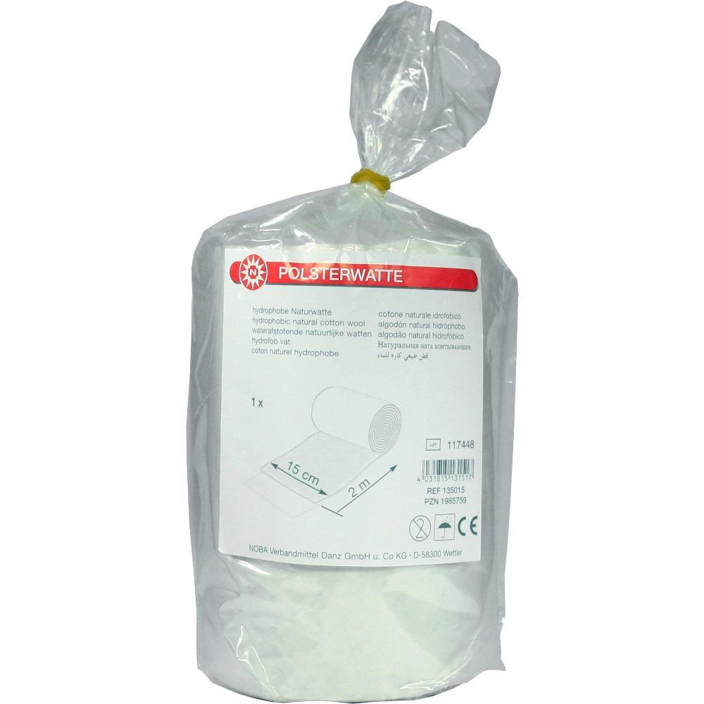 Eine Packung mit wei&szlig;er Polsterwatte in Plastikfolie verpackt.