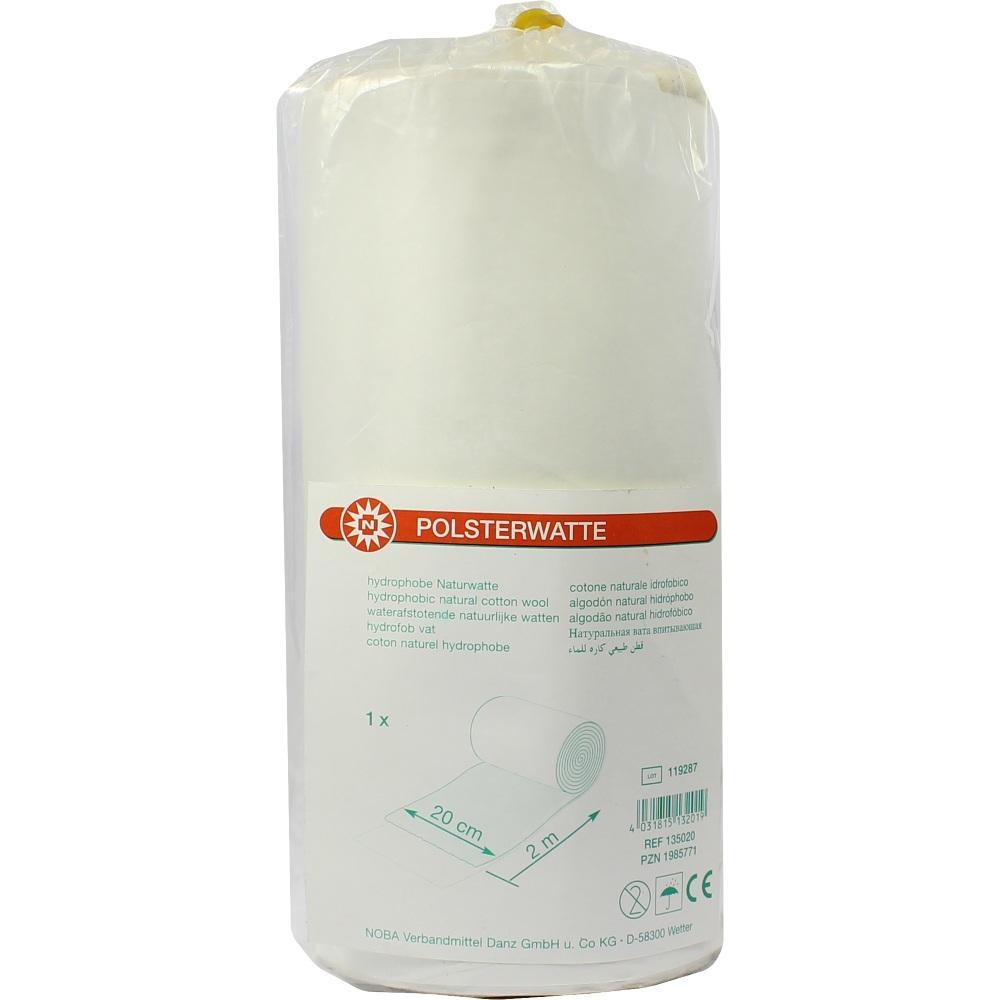 Eine Packung Polsterwatte in Plastikverpackung.