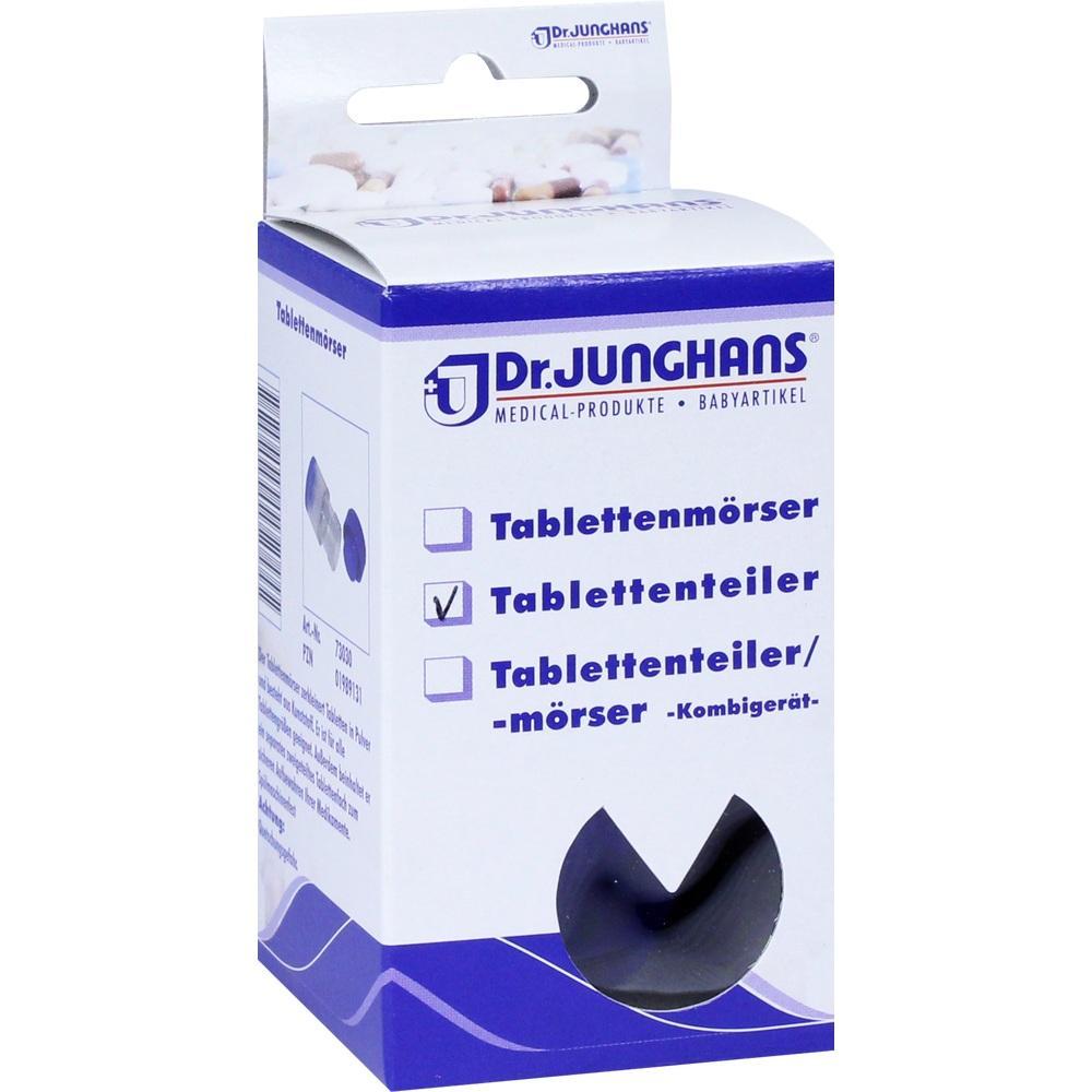 Eine Verpackung für einen Tablettenteiler von Dr. Junghans.