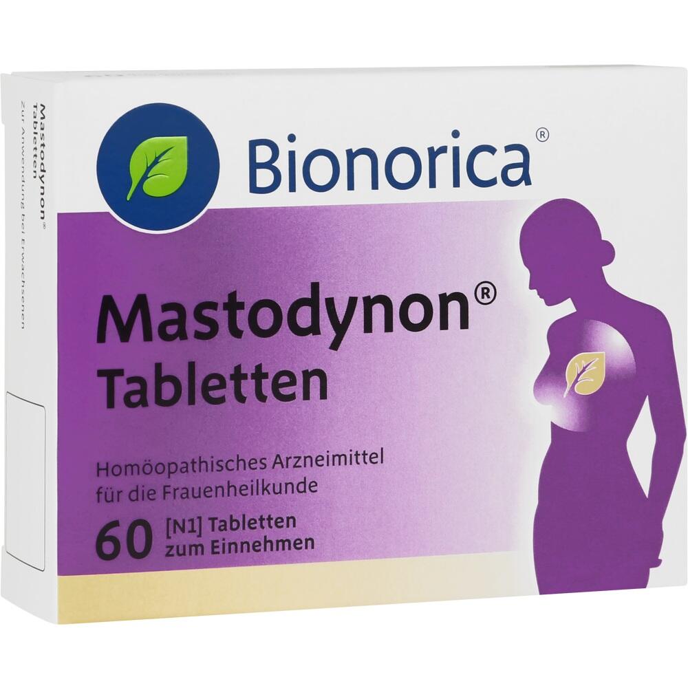 Mastodynon-Packung mit 60 Tabletten zur Unterstützung der Frauenheilkunde.