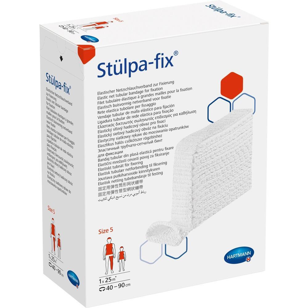 Eine Verpackung von elastischen Netzschlauchverb&auml;nden namens St&uuml;lpa-fix.