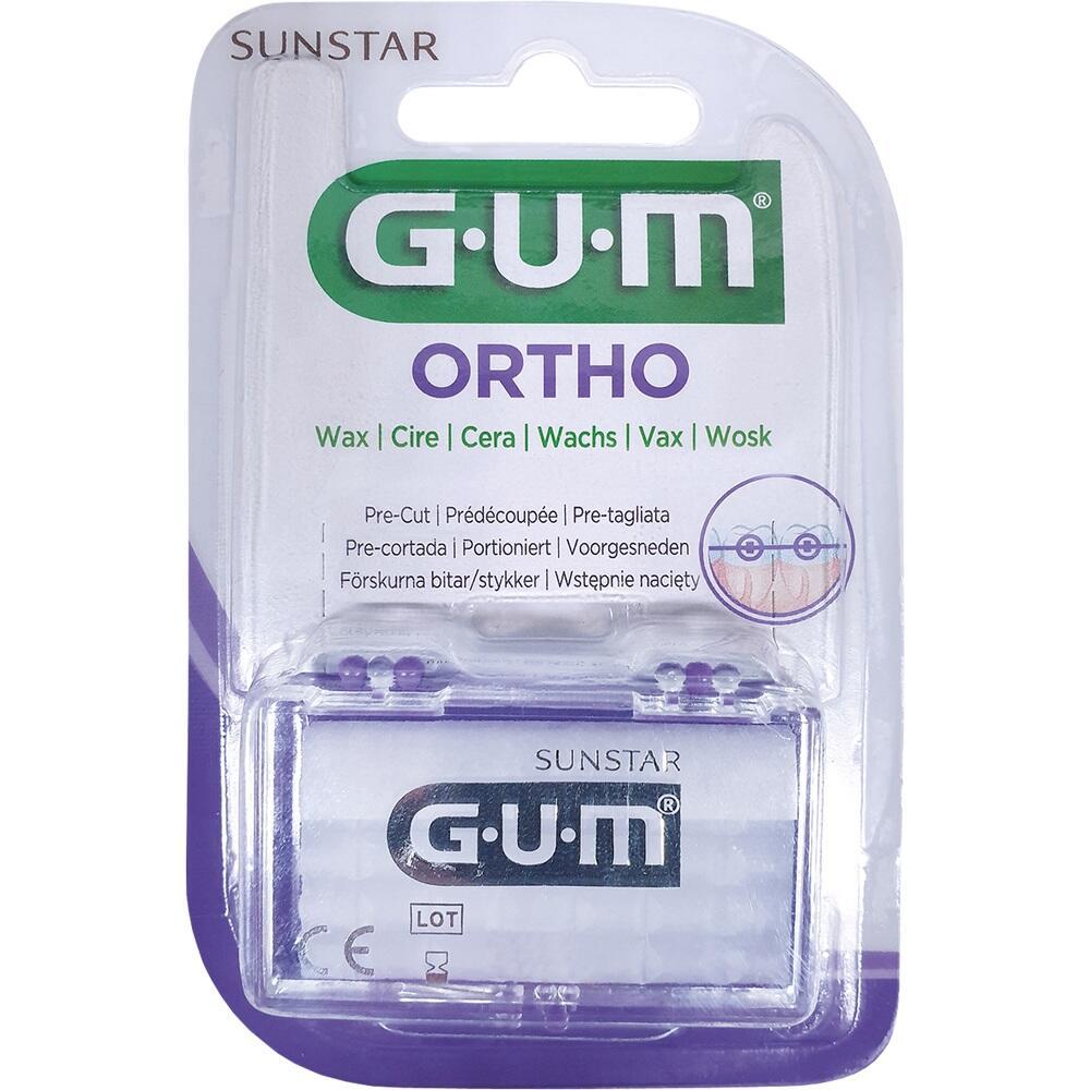 Verpackung von GUM Ortho Wachs für Zahnspangen.