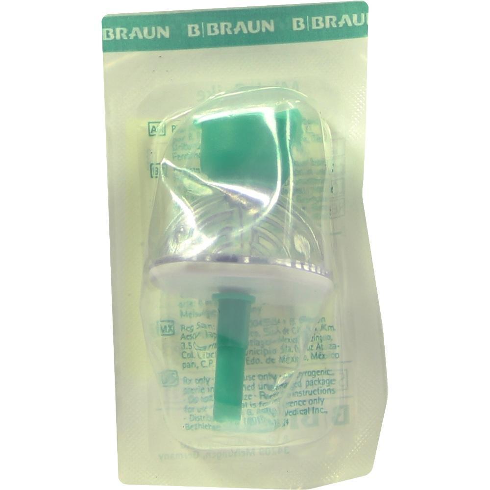 Gr&uuml;ner Medizinfilter in transparenter Verpackung.