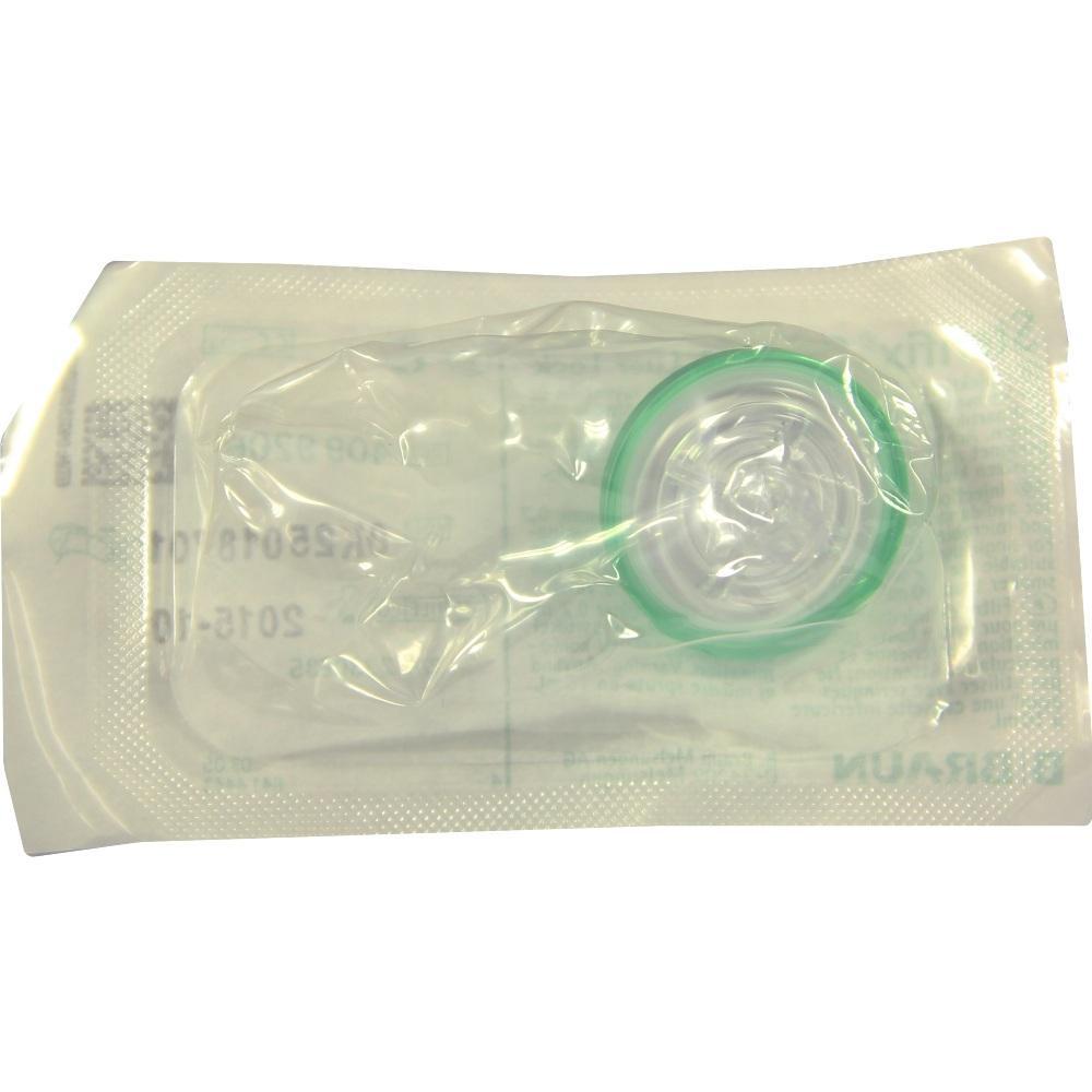 Ein Medizinprodukt, verpackt in einer transparenten Kunststoffh&uuml;lle.