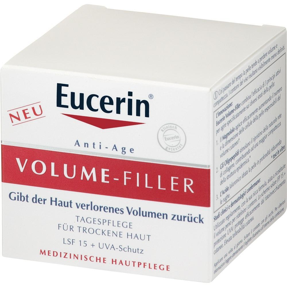 Eine Eucerin Anti-Age Creme-Box mit LSF 15 f&uuml;r trockene Haut.