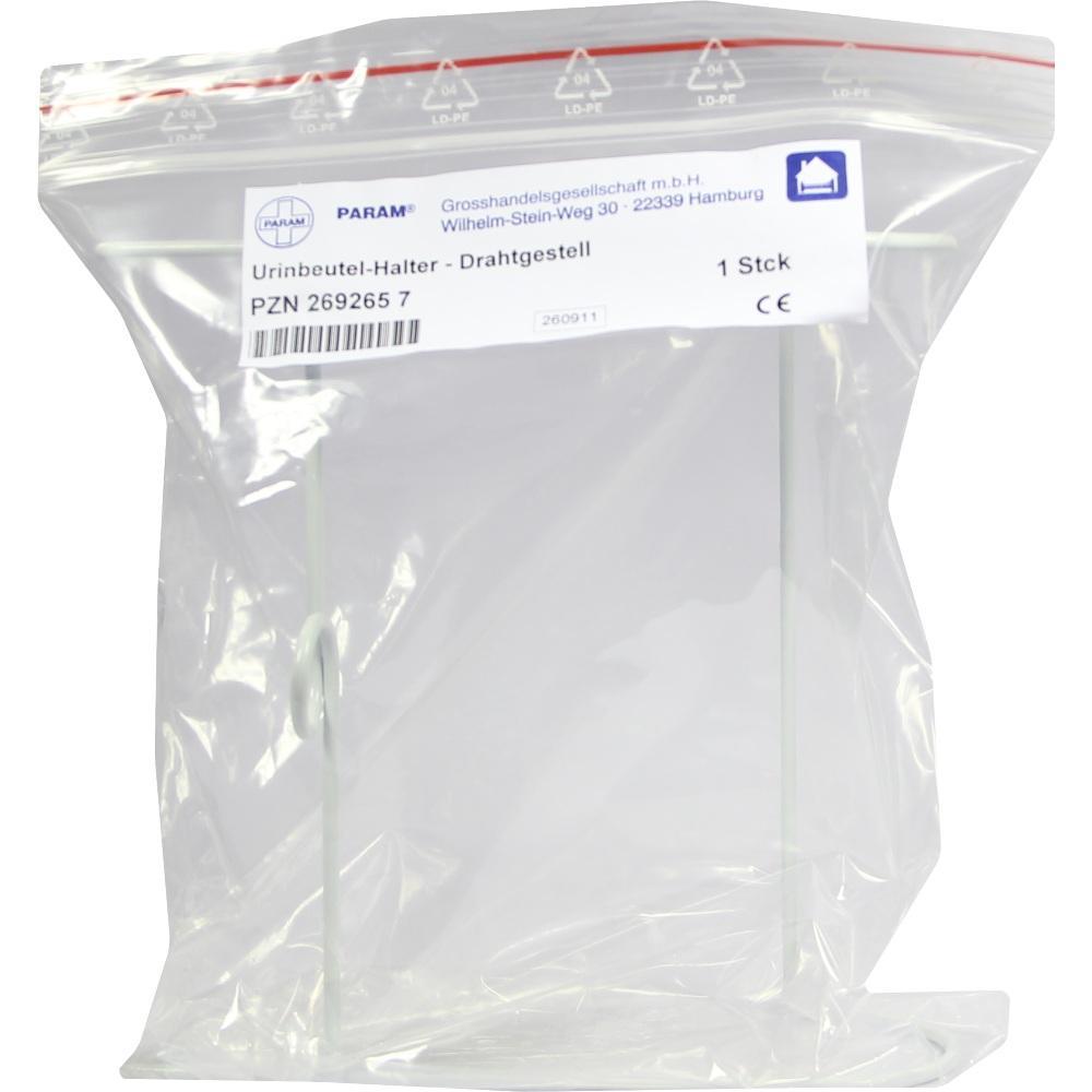 Ein Urinbeutel-Halter in einer durchsichtigen Plastiktüte.