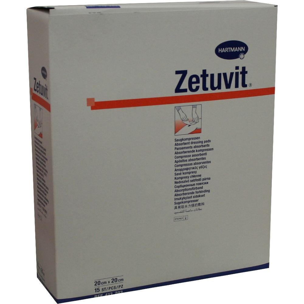 Eine Packung mit dem Aufdruck "Zetuvit" von Hartmann.