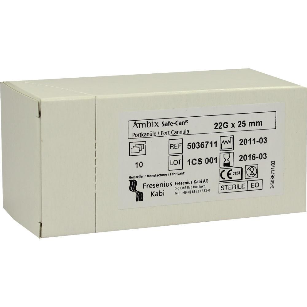 Eine Packung mit medizinischen Kan&uuml;len von Fresenius Kabi.