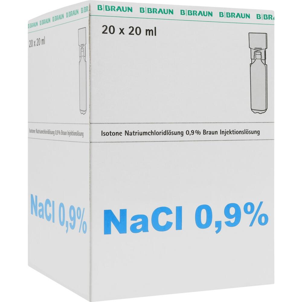Ein Karton mit NaCl 0,9% Injektionsl&ouml;sung.